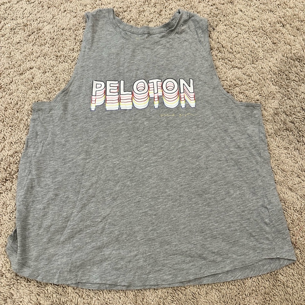 Peloton Gray Sleeveless Women's Top